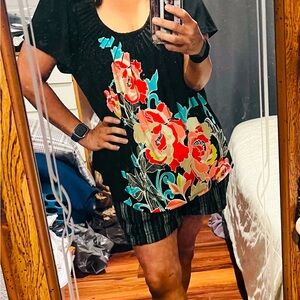 Valerie Stevens scoop neck blouse 2X